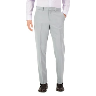 Perry Ellis Mens Modern fit Dress Pants 34 / 29 Beige Solid Stretch