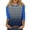 Blue, variant on Scyoekwg Womens 3/4 Sleeve Shirts Round Neck Three-quarter Sleeve T Shirts Comfy Lightweight Striped Print Graphic Tee Blouse (Blue,XL)