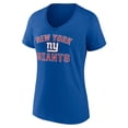 thumbnail image 2 of Women's Royal New York Giants Victory Arch Team V-Neck T-Shirt, 2 of 3