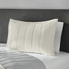 Mainstays Corduroy White Striped Polyester Pillow Sham, Standard (1 Count)
