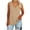 Khaki-03, variant on Women's Plus Size V Neck Tank Top, Sleeveless Side Slit Casual Tunic Summer Tops, Sizes 1X-5X