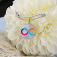 thumbnail image 4 of Internet Computer (ICP) Bracelet Stainless Steel or 18k Gold Circle Bangle, 4 of 7