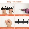 thumbnail image 6 of 2Pack Coat Rack Wall Mount, Entryway Coat Hooks Wall Mounted, Heavy Duty Coat Hangers for Wall with 12 Hooks to Hang Coats, Jacket, Hat, 2pcack, 6 of 9