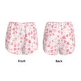 thumbnail image 6 of Uemuo Cute Hand Drawn Hearts Pattern Women's Athletic Shorts High Waisted Running Shorts with Liner Pockets Gym Elastic Workout Shorts-Large, 6 of 9