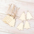 thumbnail image 6 of ORDDIART 10Pcs Christmas Tree Hanging Sign For Home Decoration Khaki 3.4x2.5in Craft, 6 of 8