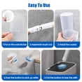 thumbnail image 7 of Disposable Toilet Brush Set with 24 Refills, Wall Mount Toilet Bowl Cleaning System, No-Touch Deep Clean Bathroom Toilet Scrubber with Holder, 7 of 7