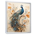 thumbnail image 2 of Designart "Enchanted Flowers With Vintage Fantasy Peacock" Animals Peacock Floater Framed Wall Art Living Room, 2 of 5