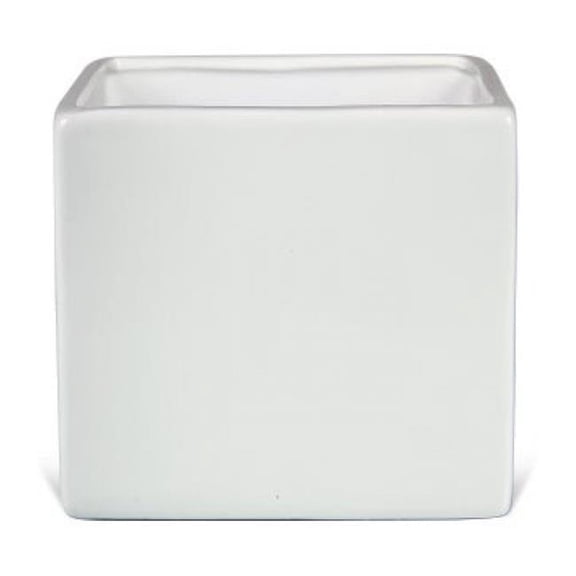MDR Trading Inc. AI-CE01-299_Q01 Glazed White Square Planter