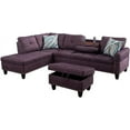 thumbnail image 2 of Modern Sofa Set Furniture Sofa Set Multifunctional Back Cushion & Ottoman Storage Chair (Left Facing, F09917A), 2 of 5