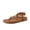 Cognac, variant on Era Rope Thong Strappy Sandals for Women, Flat Minimalist Sandals Women Footwear with Adjustable Ankle Support