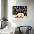 thumbnail image 3 of JEUXUS Autumn Farm Pumpkin Harvest with Thankful Phrase Canvas Wall Art Design, 3 of 4