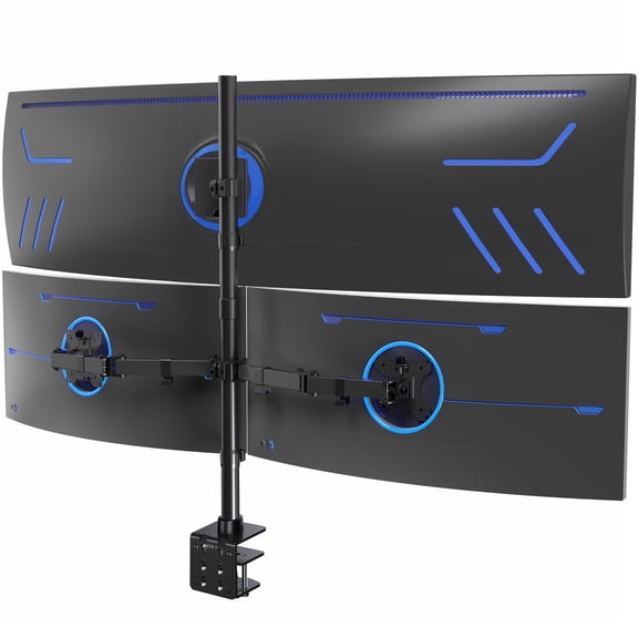VIVO Triple Computer Monitor Desk Mount, 1 Ultrawide to 49", 2 Standard to 27"