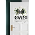 thumbnail image 5 of Eveokoki Dad We Love You Wooden Front Door Sign Rustic Round Wreath Wall Hanger Porch Decor Spring and Summer Farmhouse Decoration Housewarming Gift 11 Inches, 5 of 5