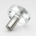 thumbnail image 2 of 1-1/2 in. Round Modern Clear Acrylic Cabinet Knobs, Satin Nickel, Pack of 10, 2 of 3