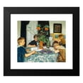 thumbnail image 2 of Viggo Johansen 14x12 Black Modern Framed Museum Art Print Titled - Children Who Paint Forage Flowers (1894), 2 of 5