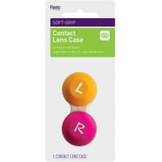 Flents Contact Lens Case, Pack of 6, Soft Grip, Assorted Colors