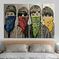 thumbnail image 5 of Banksy Beatles Printed, Graffiti Art, Abstract Poster, Banksy Bandanas Artwork, The Beatles Wall Art, Graffiti Street Artwork, Canvas Wall Decor - 4P-Gallery Wrapped, 5 of 9