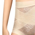 thumbnail image 5 of Blmnix High Waisted Ladies Underwear Panties Compression Tummy Control Briefs Lace Panties Beige Women Cotton Underwear,M, 5 of 5