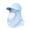 Blue, variant on RUIG Bowing Hat Summer Women's Sun Hat Along The Large Outdoor Tea Plucking Hat Face Visor Visor