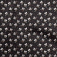 thumbnail image 1 of oneOone Silk Tabby Black Fabric Owl Craft Projects Decor Fabric Printed By The Yard 42 Inch Wide, 1 of 5