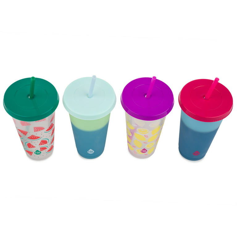 TAL, Dining, Tal Color Changing Cups With Lids Set Of 6