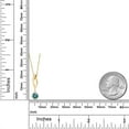 thumbnail image 6 of Gem Stone King 10K Yellow Gold Blue Moissanite Pendant Necklace for Women | 0.50 Cttw | Gemstone Birthstone | Round 5MM | With 18 inch Chain, 6 of 6