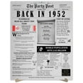 thumbnail image 1 of The Party Post 72nd Birthday Party Decorations Poster Born in 1952, 1 of 4