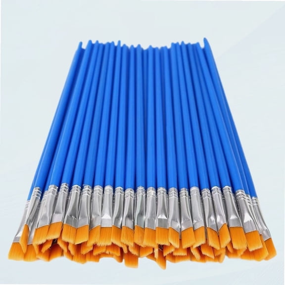 30pcs Mini Paint Brushes Kids Art Painting Kits with Flat Nylon Hair Tip for Watercolor Gouache Paint and Acrylic Body Paint.