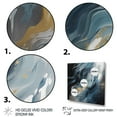 thumbnail image 3 of Designart "Blue And White Transcendent Brushstrokes V" Abstract Painting Wall Art Print, 3 of 5