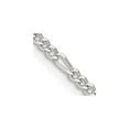 thumbnail image 7 of 925 Sterling Silver 2.25mm Figaro Chain 26 Inch, 7 of 7