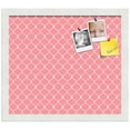 thumbnail image 2 of PinPix 16x14 Custom Cork Bulletin Board Light Pink Chain Poster Board Has a Fabric Style Canvas Finish, Framed in Light Pink Chain, by ArtToFrames (PinPix-574), 2 of 6