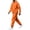 Orange #679, variant on Men's 2 Piece Hoodie Set Pullover Sweatshirt and Jogger Pants, Relaxed Casual Fall Athleisure Outfit with Kangaroo Pocket Matching Sweatsuit, M