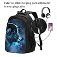thumbnail image 2 of Fotbe Celestial Ram Night Sky Mochila con Estampado y Puerto USB para Hombre y Mujer, Mochila Antirrobo, Mochila de Viaje, Mochila Escolar, Mochila Universitaria, 2 of 7