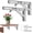 12 in (2Pcs), variant on Folding Shelf Brackets, 2 count Heavy Duty Collapsible Shelf Bracket, DIY Wall Mounted Folding Table Hinge, Space Saving for Bench Table with Screws (, 10 in)