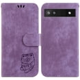 thumbnail image 2 of Compatible with Google Pixel 6A Embossed Cute Tiger Flip Folio Wallet Case Card Pocket Holder Cover, 2 of 5