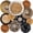 1-Stylish, variant on 11 Rustic Round Woven Bulrush Wall Baskets Farmhouse Home Decor