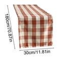 thumbnail image 2 of Linen Blend Checkered Tablecloth for Dining Table Indoor Outdoor Decoration, Rustic Farmhouse Table Runner for Wedding Party Banquet Home Decor, 2 of 5