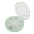 thumbnail image 6 of Unique Bargains 1 Pc Pill Case 7 Grid Round Pill Box Green, 6 of 6