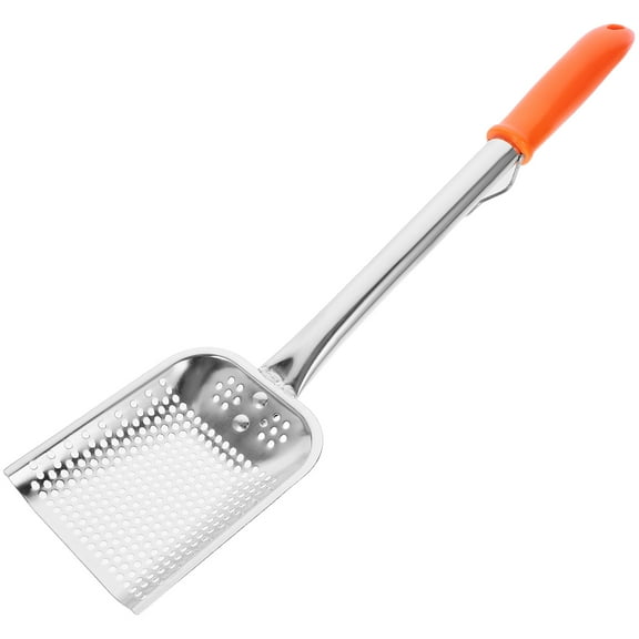 OFFIGAM Stainless Steel Fine Mesh Skimmer Spoon with Comfortable Ergonomic Handle - Kitchen Strainer for Cooking and Frying