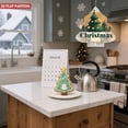 thumbnail image 5 of Metal Hanging Christmas Tree Wind Decorations - Stylish Geometric Design for Yard & Garden - Festive Spinners with Golden Ornaments, 5 of 7