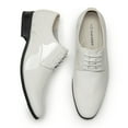 thumbnail image 3 of BURUDANI Men's Faux Patent Leather Tuxedo Dress Shoes Classic Lace-up Formal Oxford, 3 of 8