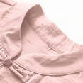 thumbnail image 7 of Women's Solid Stand Collar Frog Button Jacket, Long Sleeve Casual Fashion Regular Outerwear Coat for Winter Daily Work Home Wear Pink L(L), 7 of 7