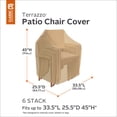 thumbnail image 2 of Funda para silla de patio, accesorios clásicos, de terrazo, apilable, 2 of 6