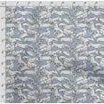 thumbnail image 4 of Soimoi Dog Printed, Cotton Fleece, Fabric by The Yard Sewing DIY Stretch Fabric 56 Inches Wide, WarmFabric for Hats, Coats, Gloves, Blankets, Blue, 4 of 5