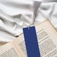 thumbnail image 6 of Kdxio Buffalo Plaid Blue Black Print Metal Tassel Bookmarks,Perfect Gift for Art Lovers and Bookworms Metal Bookmarks for Women, 6 of 8