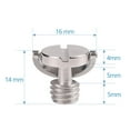 thumbnail image 2 of 10pcs 1/4 Camera Screw for Quick Release Plate 1/4 Inch Folding D-ring Adapter, 2 of 15