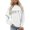 C-White, variant on Tiweut Long Sleeve Sweatshirt for Women Hoodless Crewneck Sweatshirt Loose Pullover Letter Print Tops