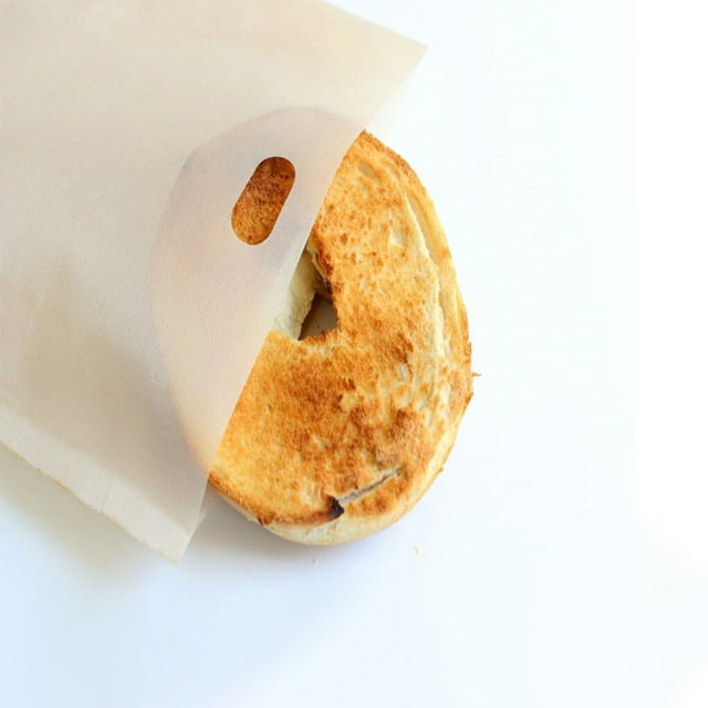 Langgg Toaster Bag Safe Household Kitchen Temperature Resistance Baking Accessory Non-stick Microwave Oven Bread Bags Toasting Pouch 16x18CM