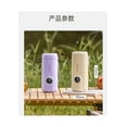 thumbnail image 2 of Zemkon 550ml Compact Travel Electric Water Cup - Portable Stainless Steel 304 Inner Pot Kettle for On-the-Go Use, Light Purple, 2 of 5