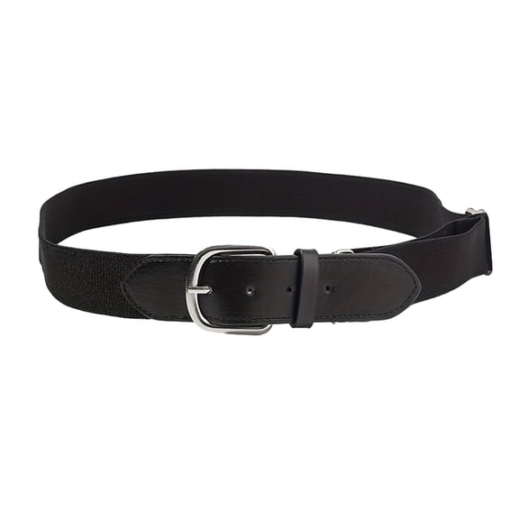 Xinwanna Men Youth Baseball Belt Elastic Material Baseball Waistband Boys Girls Adjustable Length Belt Sports Accessory (Black)